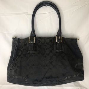Coach Signature Black Shoulder Bag
